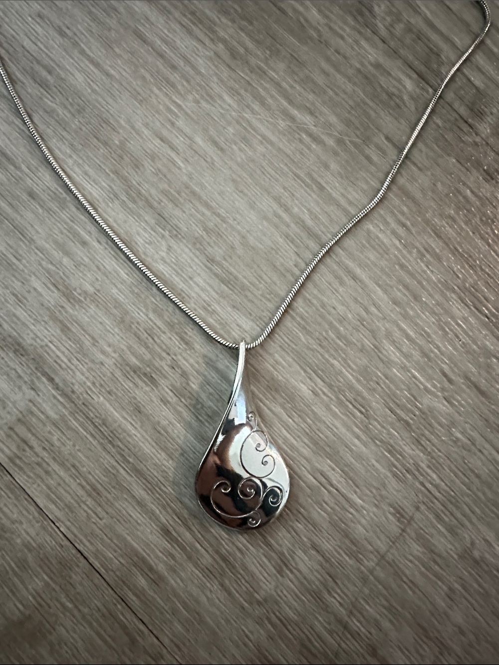 Brighton Sterling Silver Teardrop Pendant Necklace